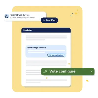 Paramètrage vote élections représentants