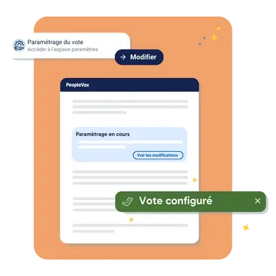 Paramètrage vote assemblée générales