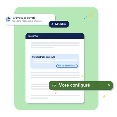 Paramètrage vote référendum Paramètrage vote référendum